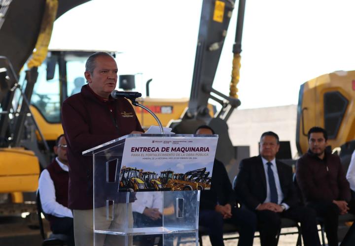 Invierte gobierno de Hidalgo más de 200 mdp en maquinaria