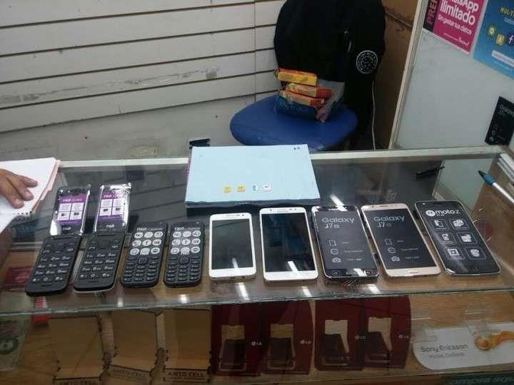 Venta de celulares  robados en la ZM