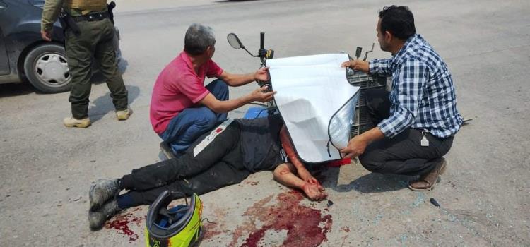 HERIDO OTRO MOTOCICLISTA