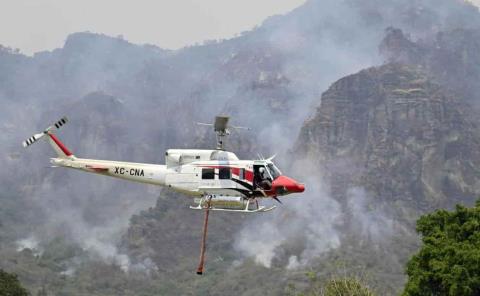 Apoyarán helicópteros en incendios forestales
