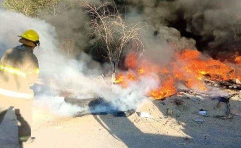 Sofocaron otro incendio en baldío