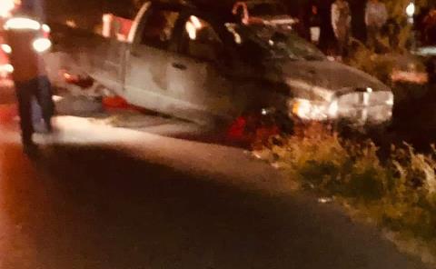 Menonita volcó en la carretera a Rioverde