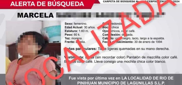 Localizaron a la mujer extraviada