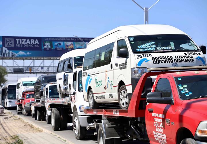 Operativo derivó en detenciones y decomiso de "mototaxis" en Tizayuca