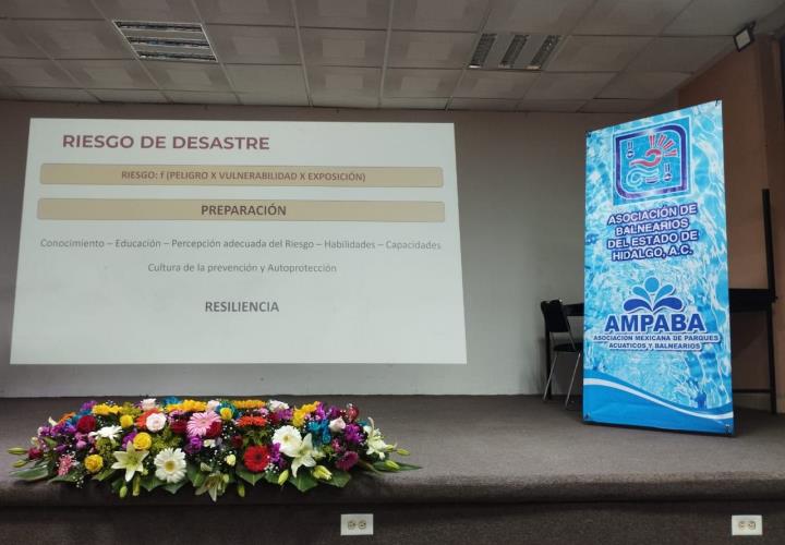 Ponencia sobre Gestión de Riesgos en Balnearios promueve la Protección Civil y la Seguridad Turística en Hidalgo