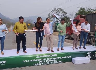Inauguró Gobernador carretera a El Naranjo