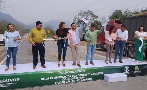 Inauguró Gobernador carretera a El Naranjo
