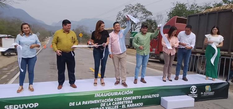 Inauguró Gobernador carretera a El Naranjo