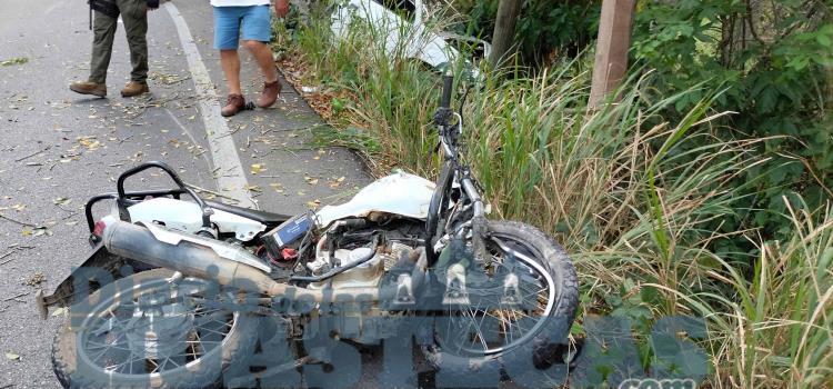 Motociclista perdió la v1da tras brutal choque