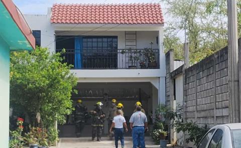 Incendio de casa por corto circuito