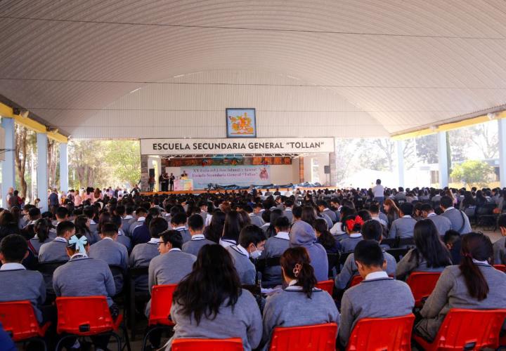 Escuela Secundaria General "Tollan", de Tula, celebró su 73° aniversario