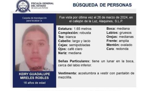 Buscan a  Otra menor