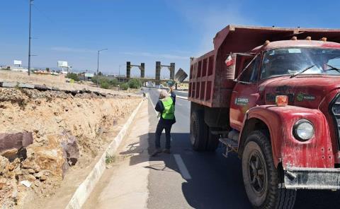 Labores de conservación a 5 km de la Vía Alterna
