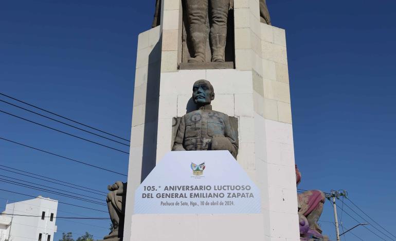 Guardia de honor para recordar al general Emiliano Zapata Salazar