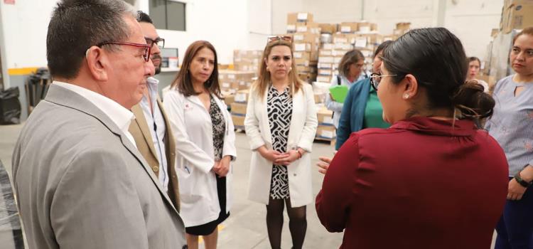 SSH en coordinación con IMSS Bienestar a han realizado una serie de visitas a los tres almacenes médicos de la región
