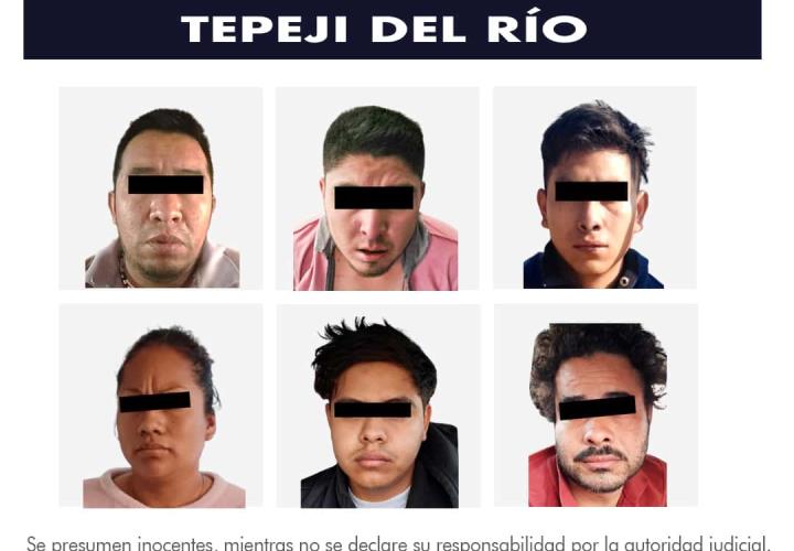 Secretaría de Seguridad Pública de Hidalgo captura a banda dedicada al robo de transporte de carga en Tepeji