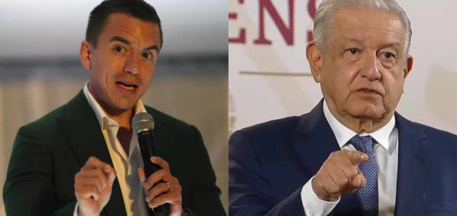 "Invitaré a AMLO a comer ceviche y tacos": presidente de Ecuador propone resolver así el conflicto