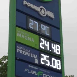 Imparable alza en precio de gasolina