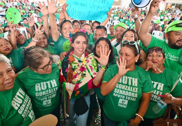 Ruth González muestra poder de convocatoria
