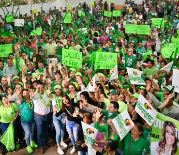 Recibieron a candidatos del Verde en Chapulhuacanito