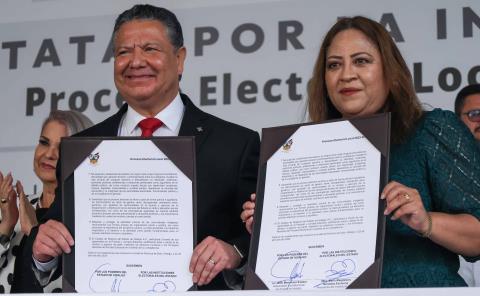 Refrenda Gobierno de Hidalgo compromiso con la democracia