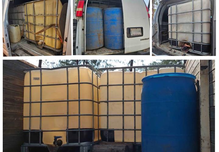Incautó SSPH 13 camionetas relacionadas con delitos en materia de hidrocarburo, armas y sustancias ilegales