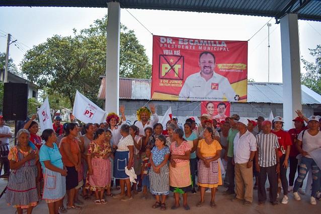 Compromiso del Dr. Escamilla con las localidades de San Felipe Orizatlán
