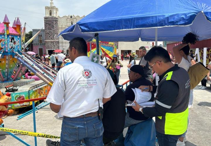 Personal de protección civil se encargó de la seguridad para celebrar el Día del Niño y la Niña