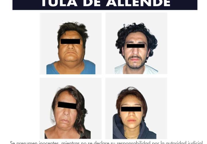 SSPH detiene en Tula a cuatro narcomenudistas y asegura más de 5 mil dosis de presunta droga