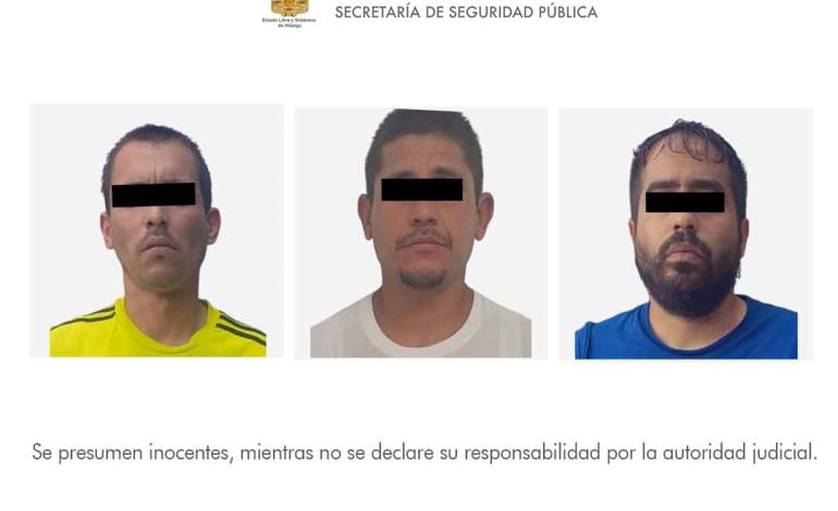 Con videovigilancia, SSPH asegura a banda dedicada al robo con violencia de joyería