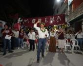 Impresionante respaldo a Odilon González en el Barrio del Carmen