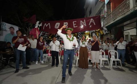 Impresionante respaldo a Odilon González en el Barrio del Carmen