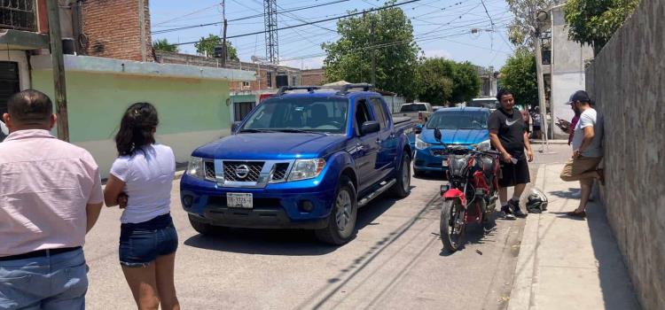 MOTOCICLISTA QUEDÓ HERIDO EN CHOQUE