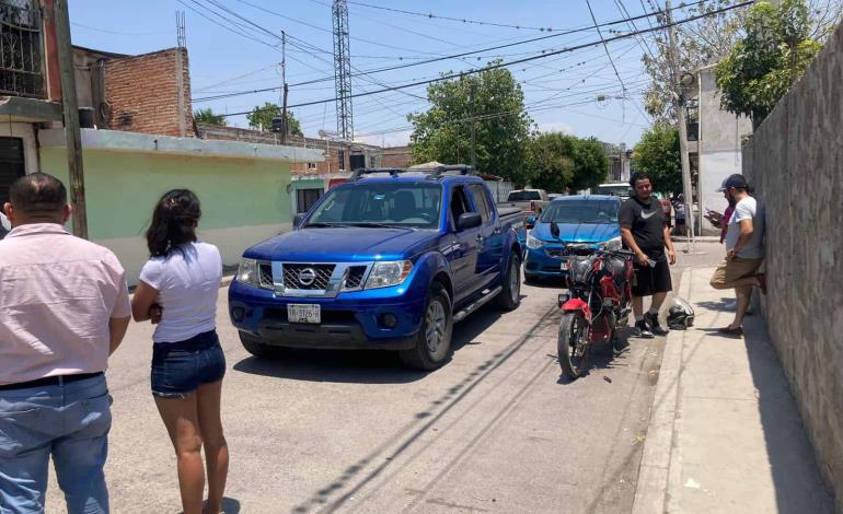 MOTOCICLISTA QUEDÓ HERIDO EN CHOQUE