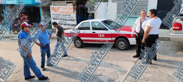 Conductor se estrelló contra taxi estacionado