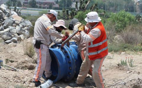 Entra en funcionamiento nueva línea de conducción de agua potable