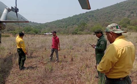 Sofocaron incendio forestal de la sierra 
