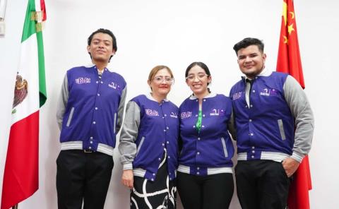 Estudiantes de la UPMH viajaron a China para participar en competencia organizada por Huawei