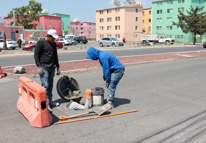 SIPDUS verificó drenaje en colonia Geovillas