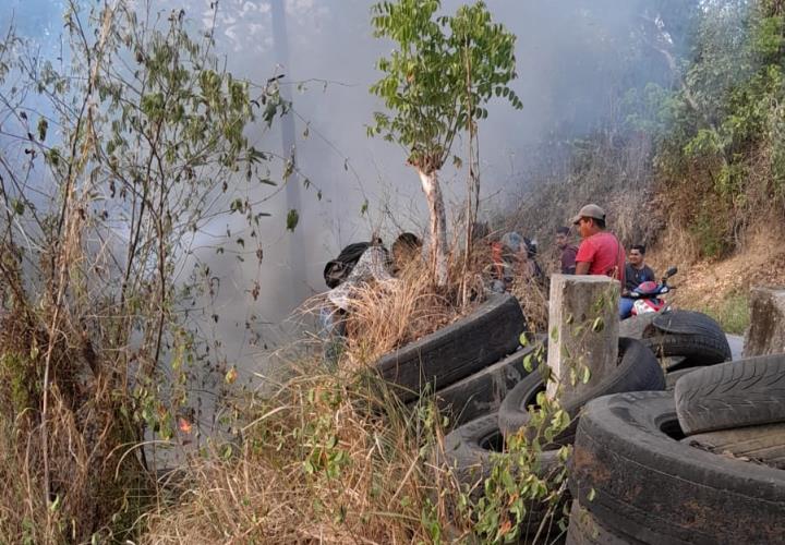 Movilización por incendio