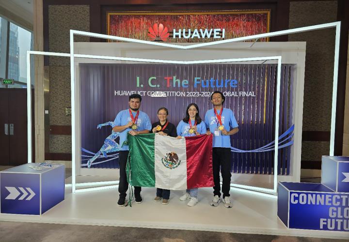 Estudiantes de UPMH ganaron tercer lugar en competencia mundial de Huawei