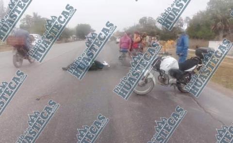 Joven derrapó su motocicleta
