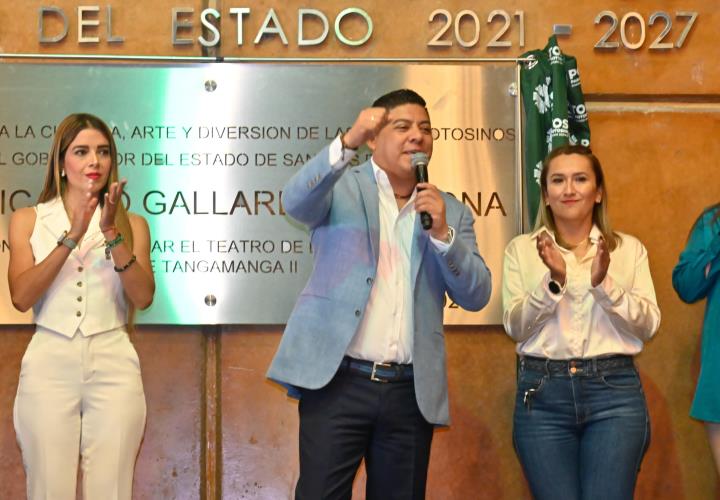 Inauguran el teatro del Tangamanga II