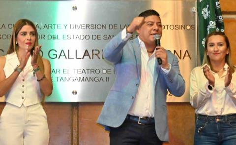 Inauguran el teatro del Tangamanga II
