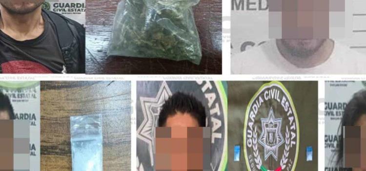 Varias personas con droga presas