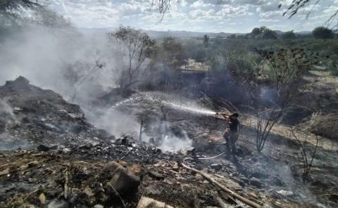 Fuego consumió dos hectáreas de pastizal   
