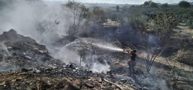 Fuego consumió dos hectáreas de pastizal   