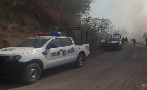 Camión salió del camino en La Ceiba