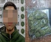 Le encontraron  bolsa con “mota”   