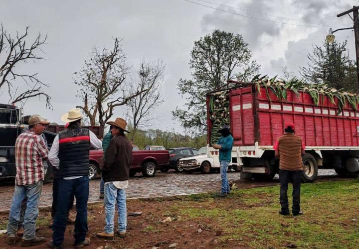 Entrega SADERH apoyos en Huasca y Acatlán.